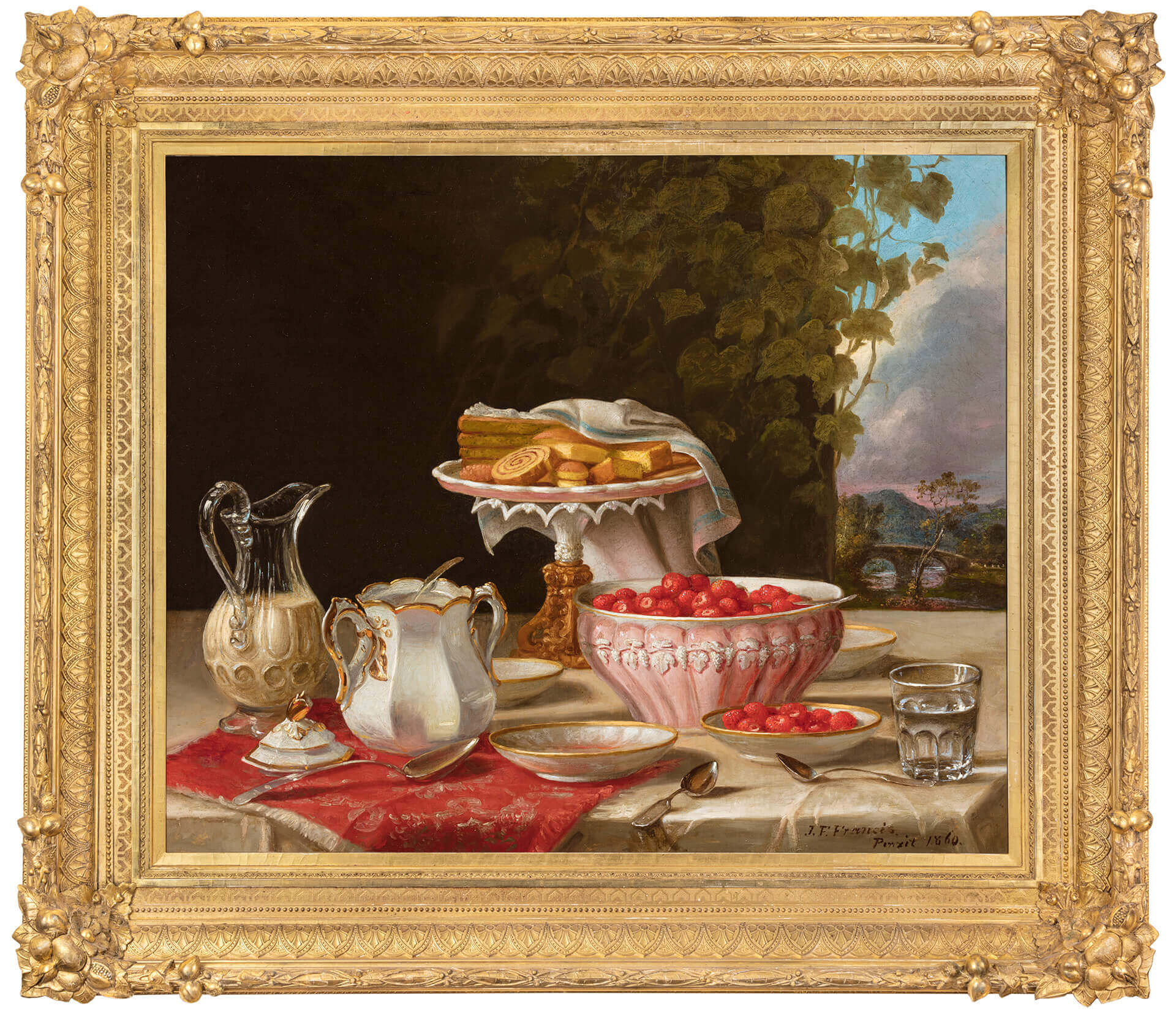 Strawberries and Cakes, 1860