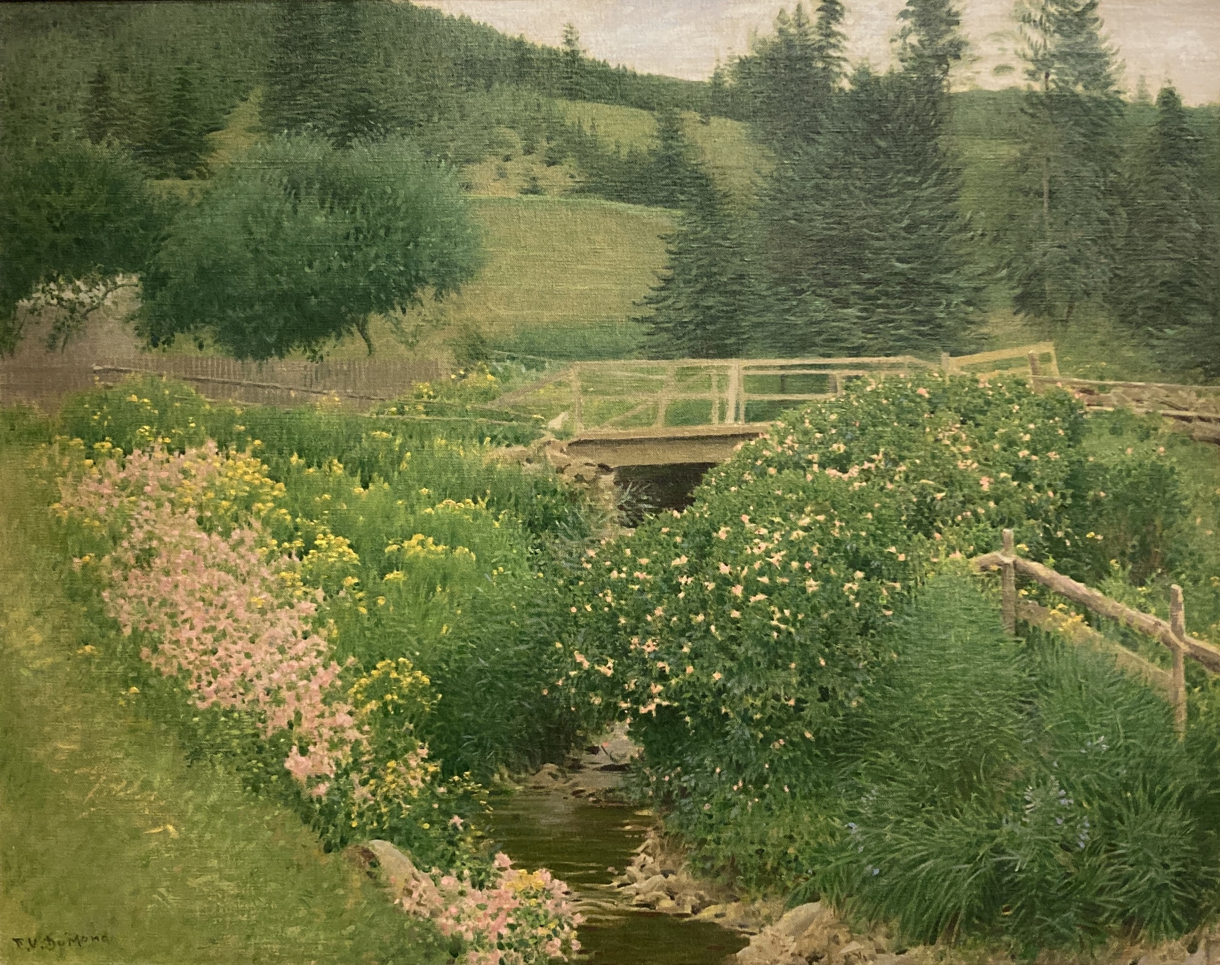 Frank Vincent Dumond (American, 1865 – 1951), Nature’s Garden, Margaree, no date, oil on canvas, 24 x 30 in., Gift of Mrs. Jeanne Marie Parsons, AG.1981.10.1.