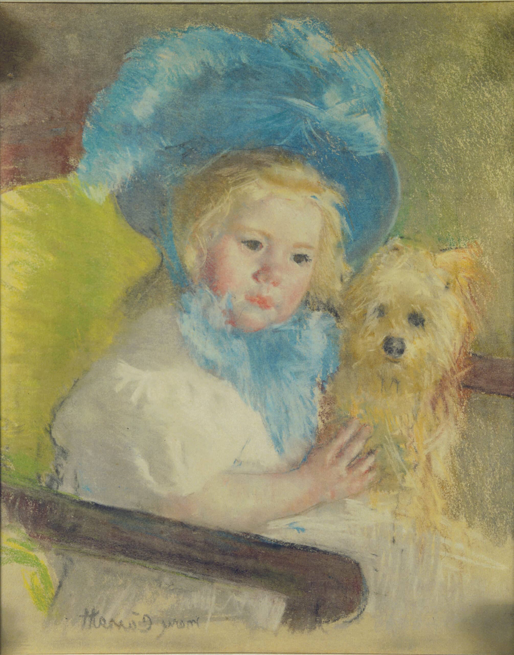 Mary Cassatt (American, 1844 – 1926), Simone in a Large Plumed Hat, c. 1903, pastel counterproof on paper, 36 ¾ x 32 in., Purchased with funds from the Mae W. Schultz Charitable Lead Trust and the Cummer Council, AP.1992.8.1.