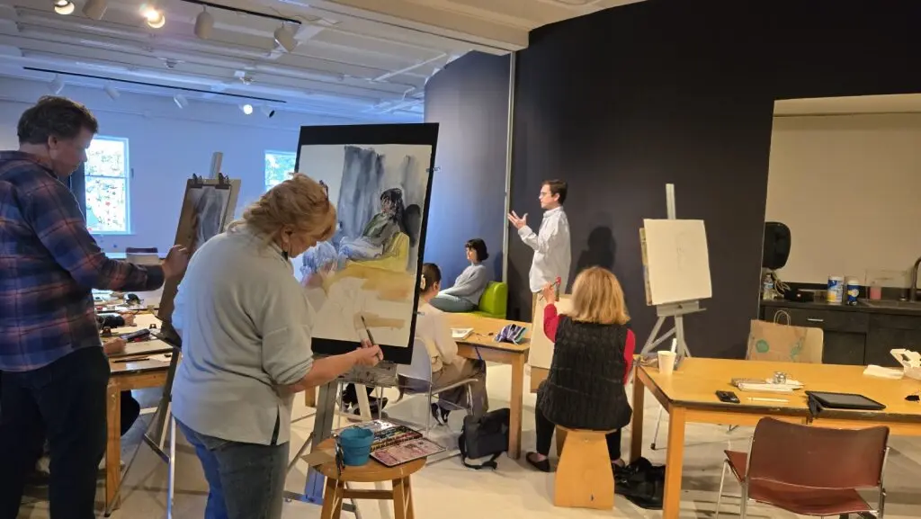Portrait drawing workshop with artist William McMahan.