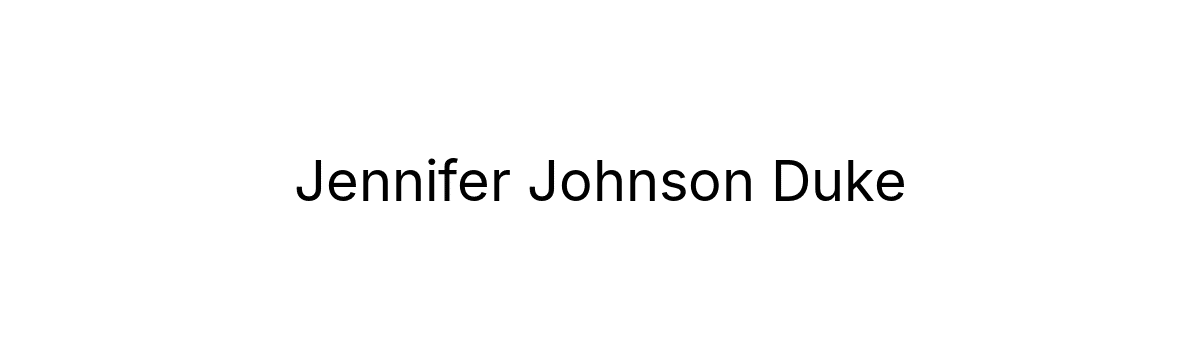 Jennifer Johnson Duke