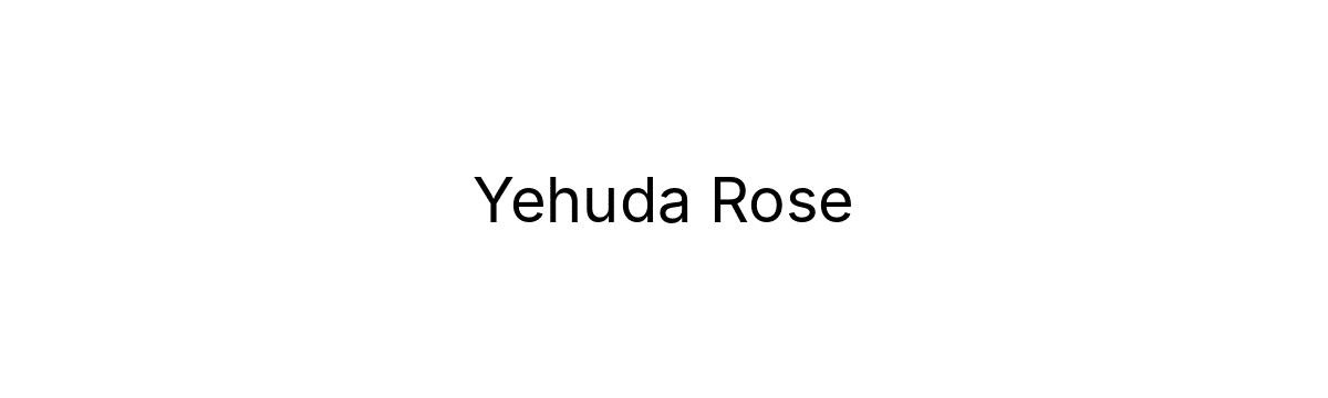 Yehuda Rose